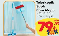 TELESKOPİK SAPLI CAM MOPU